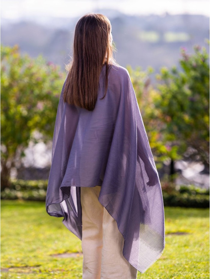 Cotton plain shawl-sarong ACTGSHARK