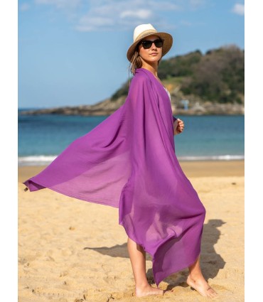 Foulard uni coton ACTVIOLET