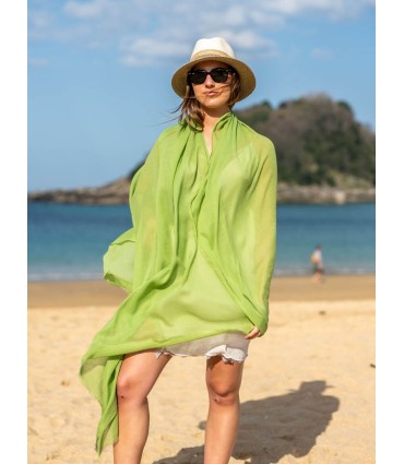 Plain cotton scarf ACTGFOLLIAGE