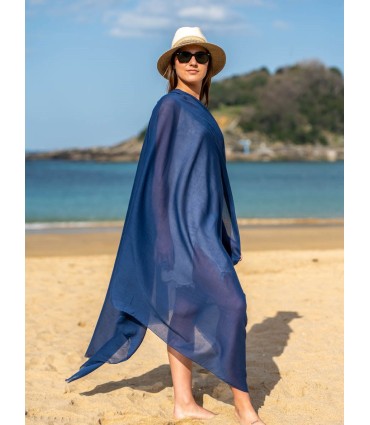 Plain cotton scarf ACTBZAFIRO