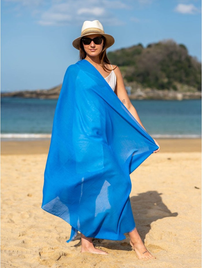 Cotton plain shawl-sarong ACTBFRENCH