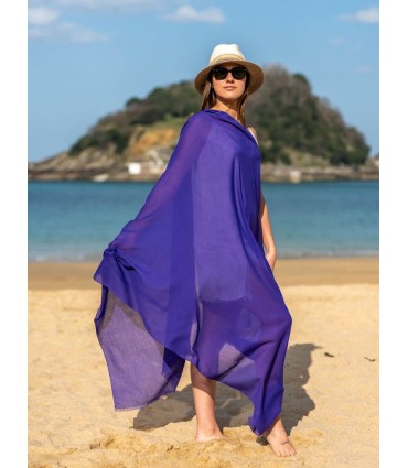 Plain cotton scarf ACTBDEEP