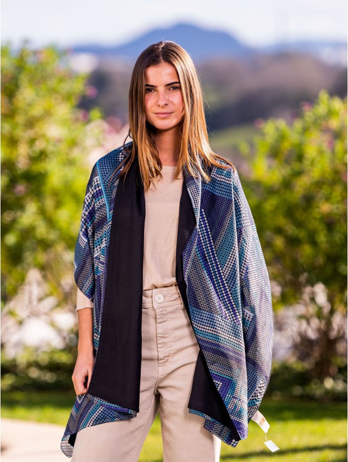 Double silk foulard ATU335CD