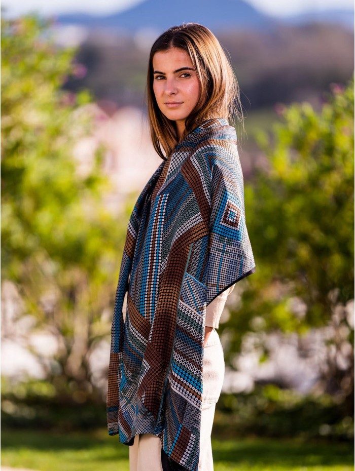 Double silk foulard ATU335CD
