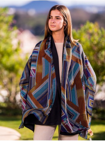 Double silk foulard ATU335CD