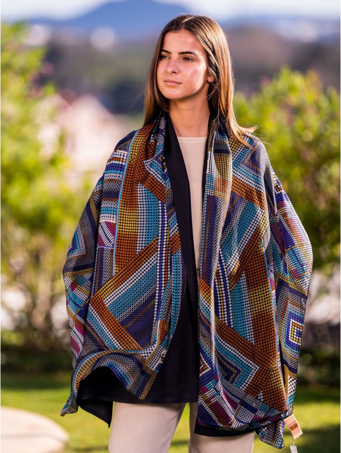 Double silk foulard ATU335CD