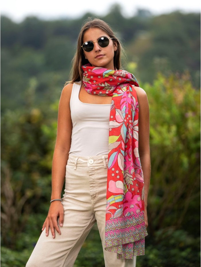 Cotton shawl-sarong ACT112C