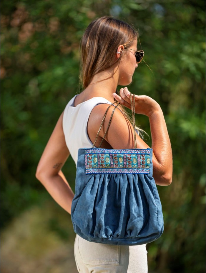 Suede bag CDT140BC