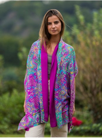 Foulard double en soie ASK249CD