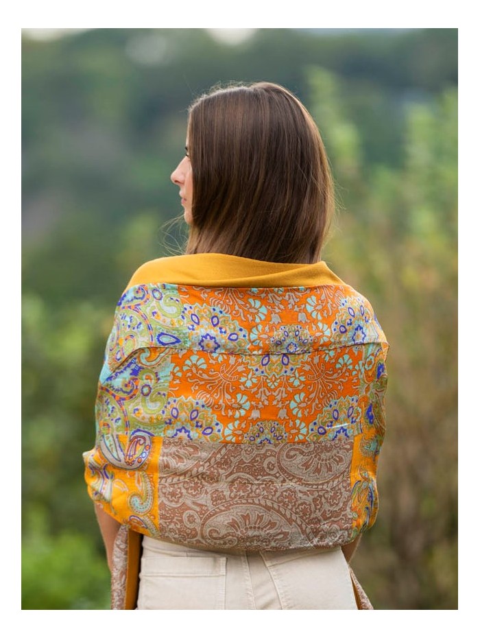 Foulard double en soie ASK249CD