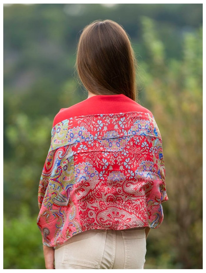 Foulard double en soie ASK249CD