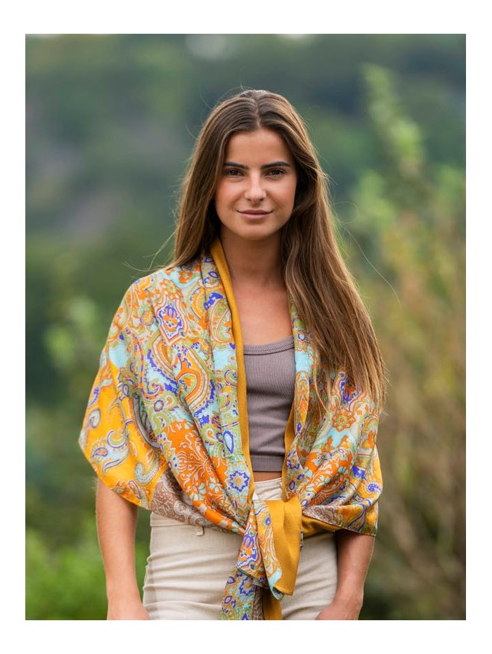 Foulard double en soie ASK249CD