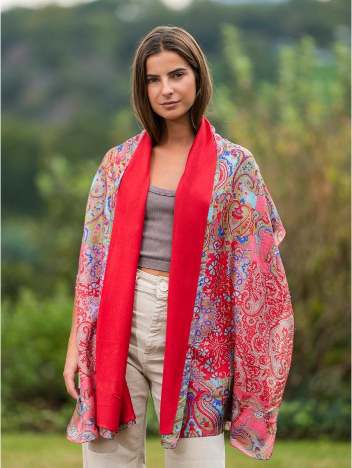 Foulard double en soie ASK249CD