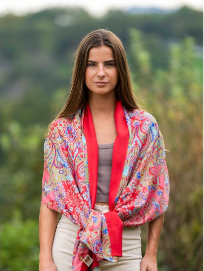 Foulard double en soie ASK249CD