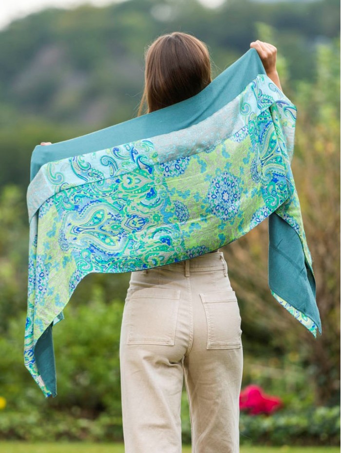 Foulard double en soie ASK249CD