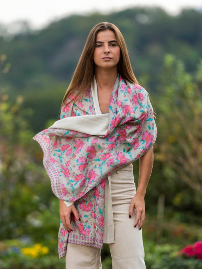 Foulard double en soie ASK251CD