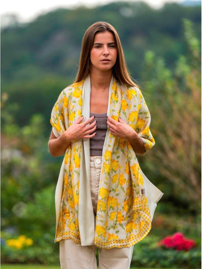 Foulard double en soie ASK251CD