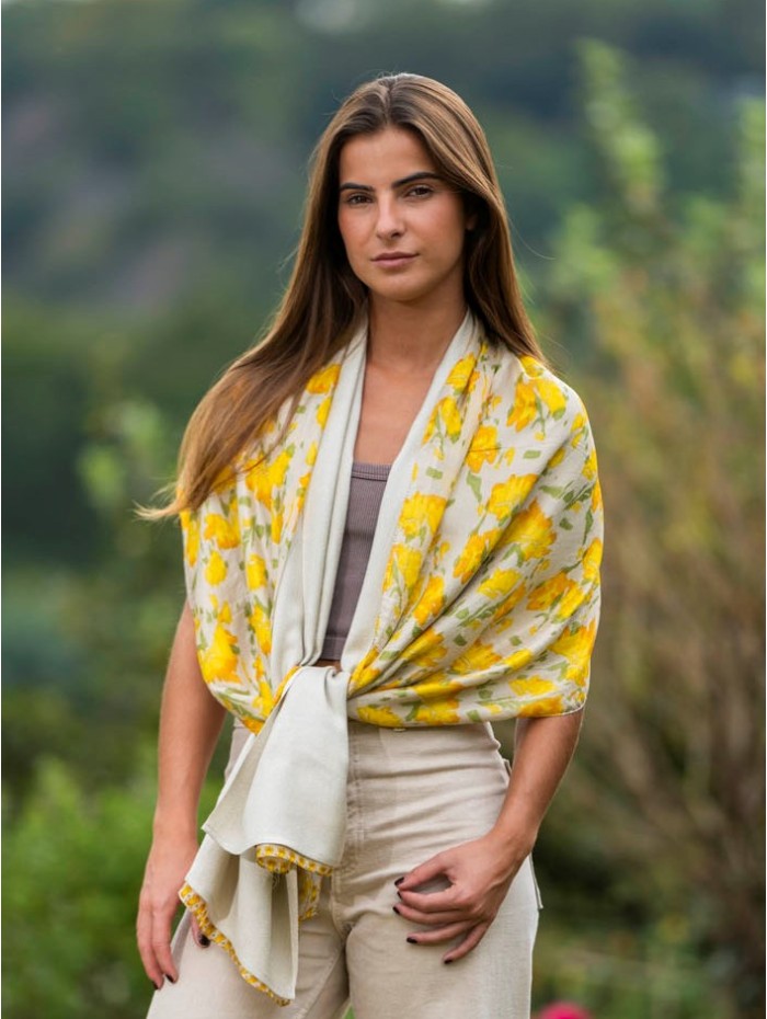 Foulard double en soie ASK251CD
