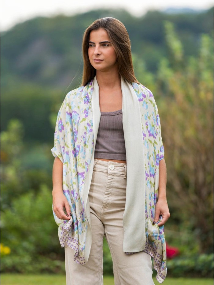 Foulard double en soie ASK251CD