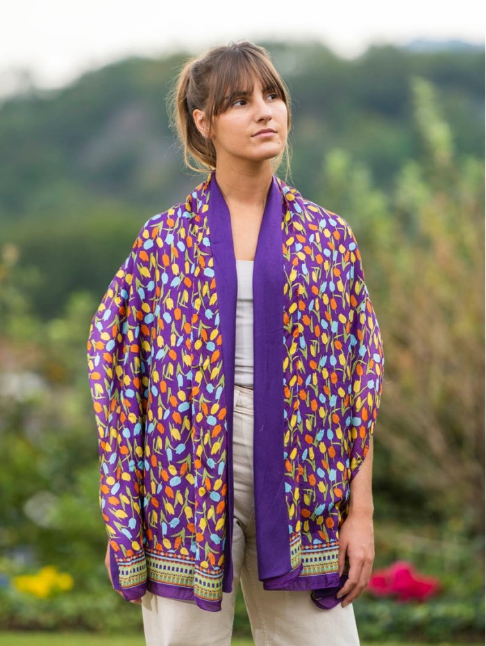 Foulard double en soie ASK252CDA