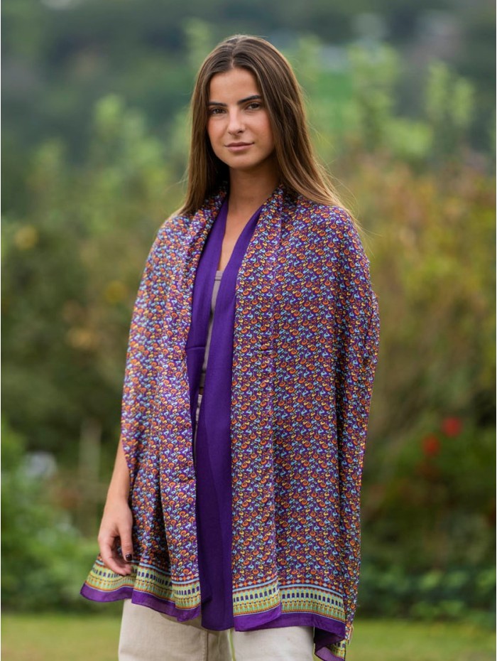 Foulard double en soie ASK252CDB