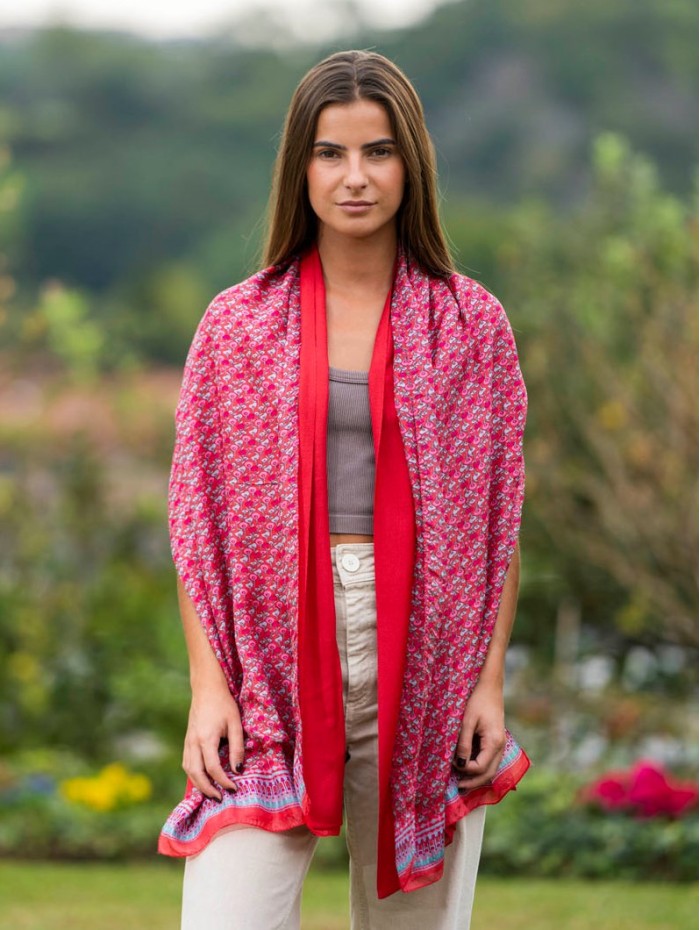 Foulard double en soie ASK252CDB
