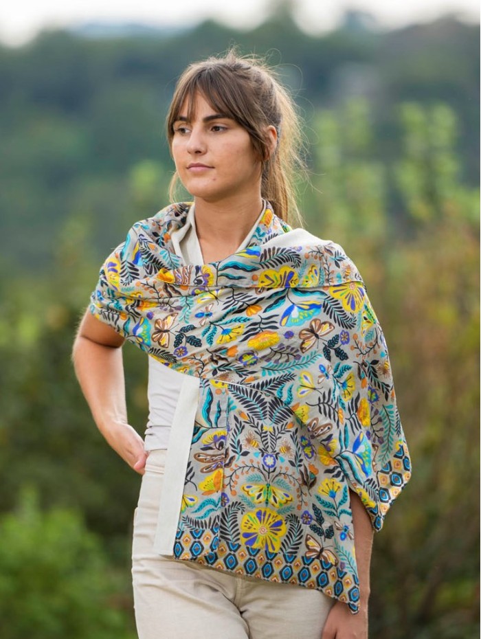 Foulard double en soie ASK253CD