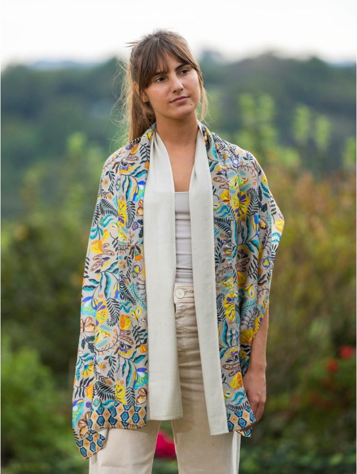 Foulard double en soie ASK253CD