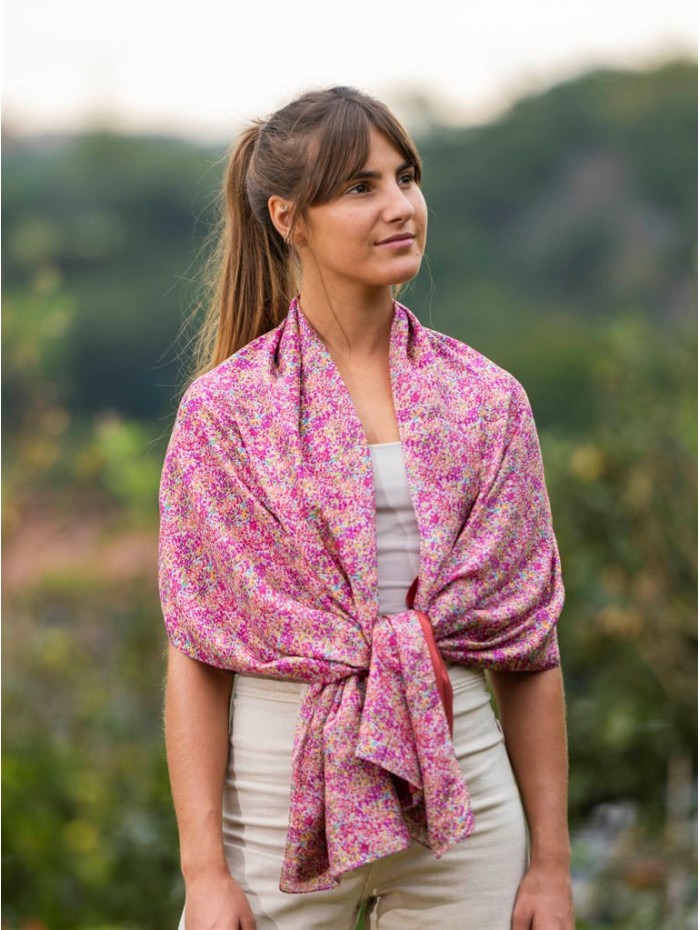 Foulard double en soie ASK254CD