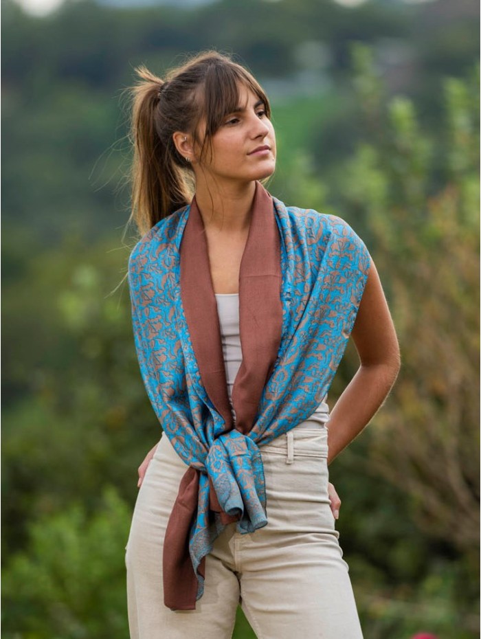 Double silk foulard ASK258CDB
