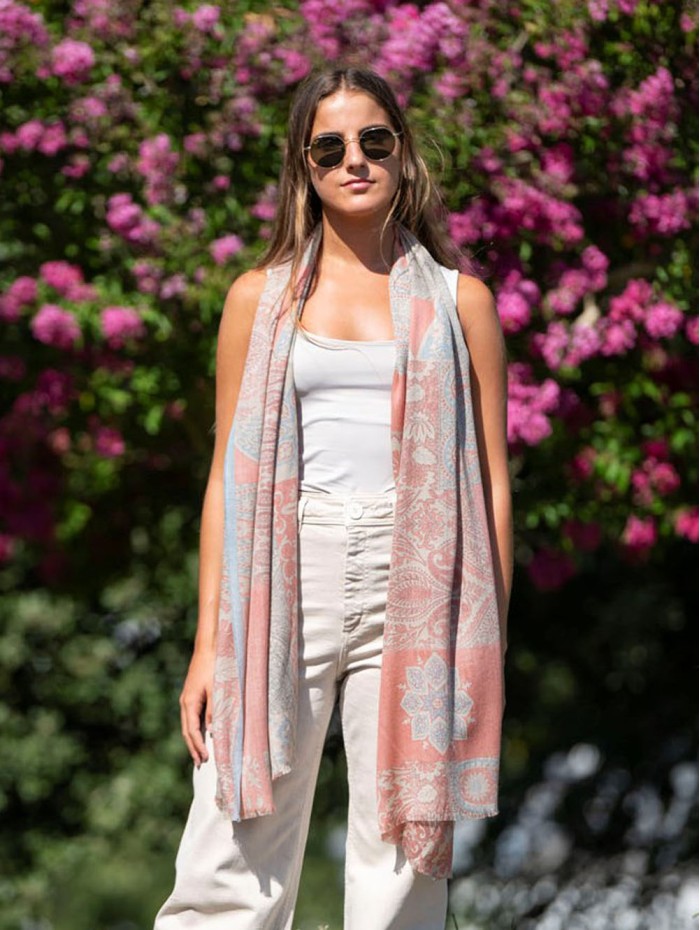 Wool and silk scarf ASW40F