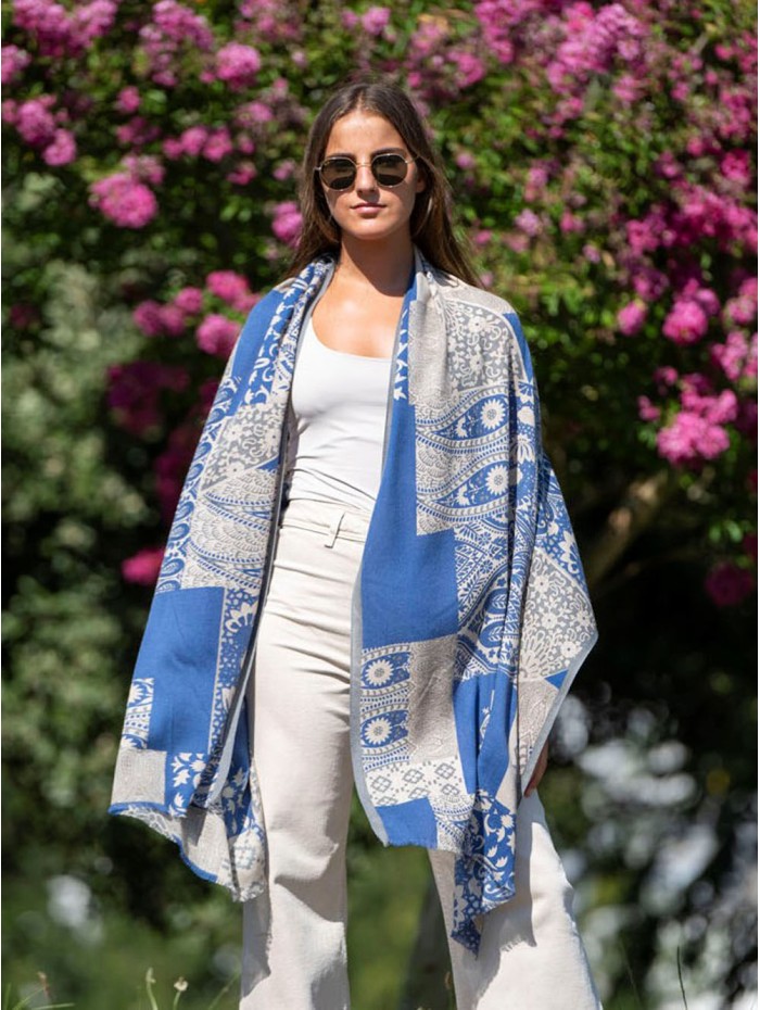 Wool and silk scarf ASW40F