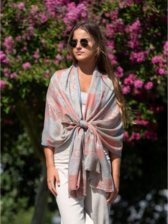 Wool and silk scarf ASW40F