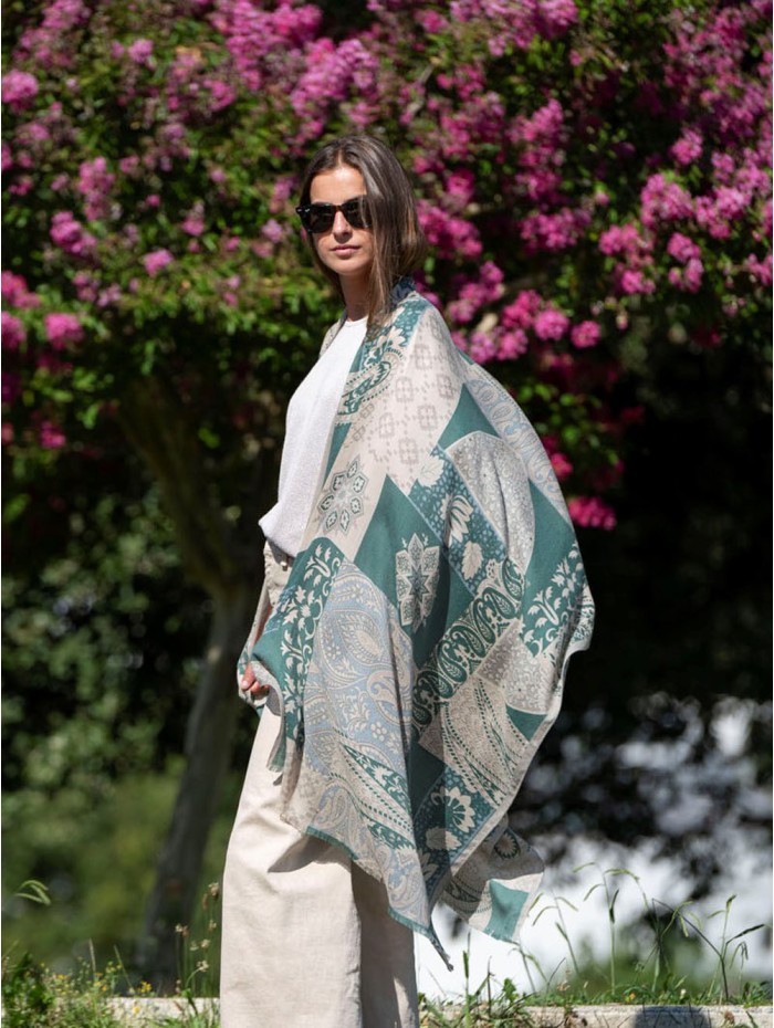 Wool and silk scarf ASW40F