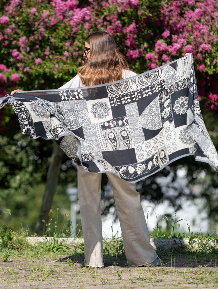 Wool and silk scarf ASW40F
