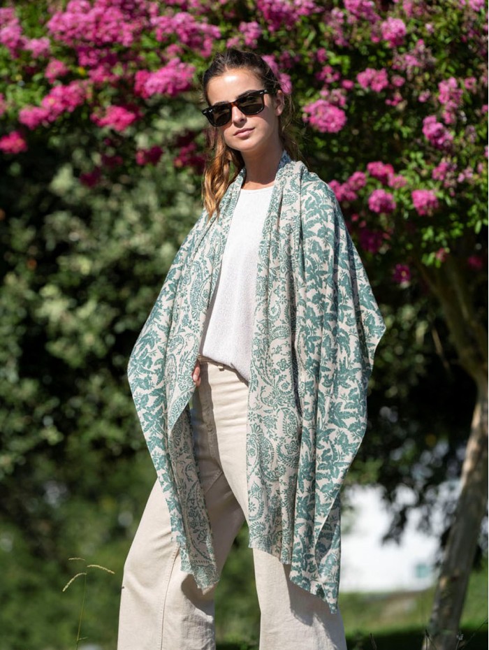 Wool and silk scarf ASW41F