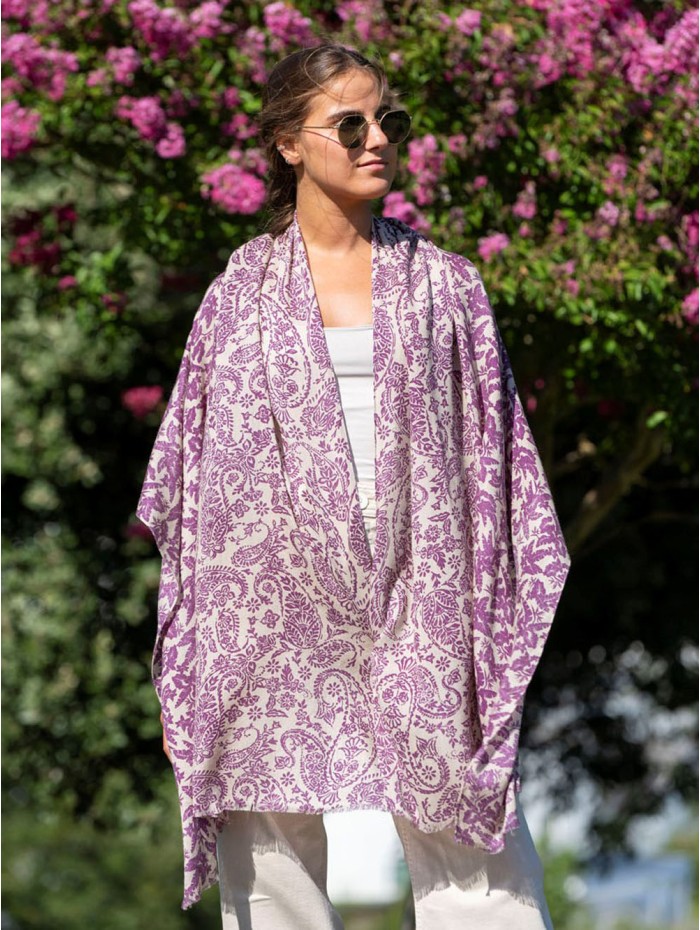 Wool and silk scarf ASW41F
