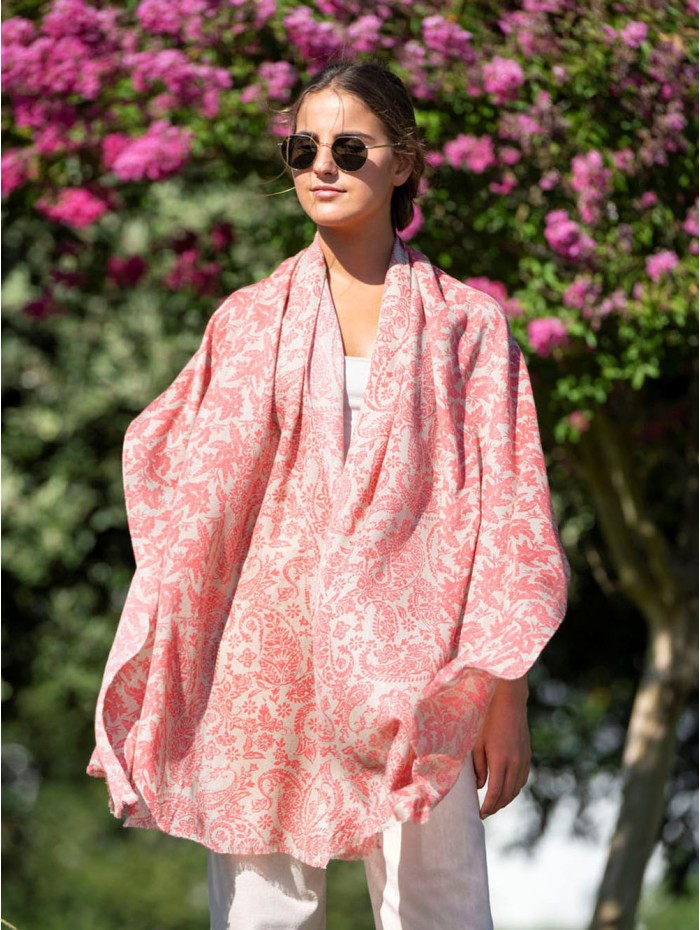 Wool and silk scarf ASW41F