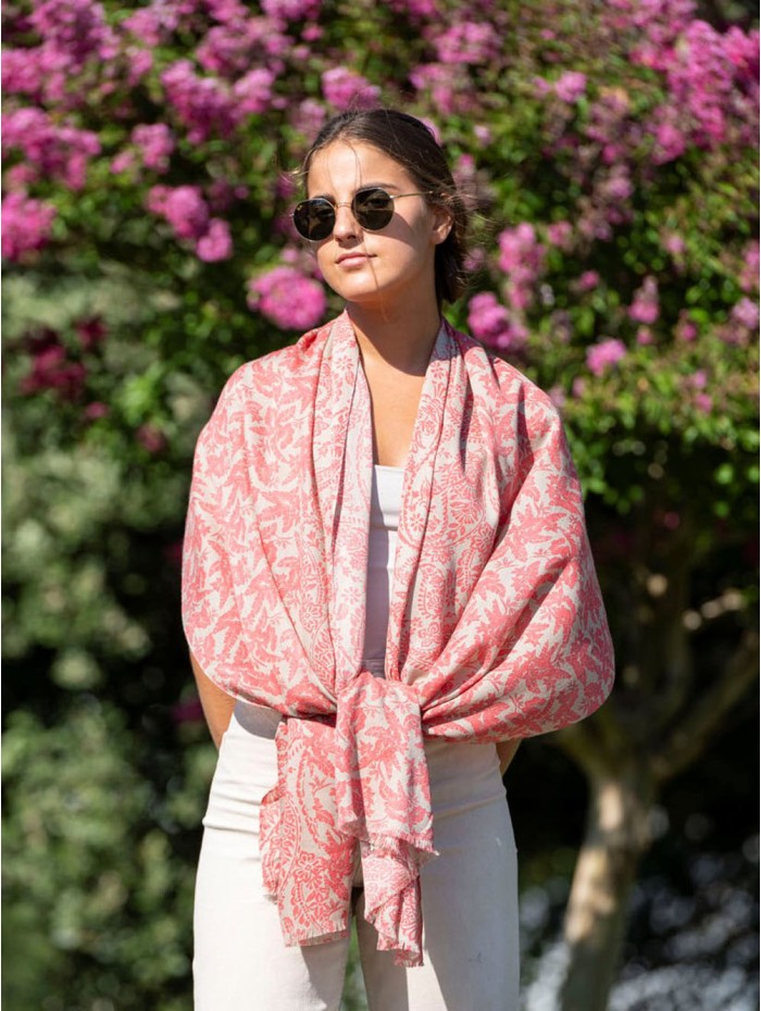 Wool and silk scarf ASW41F