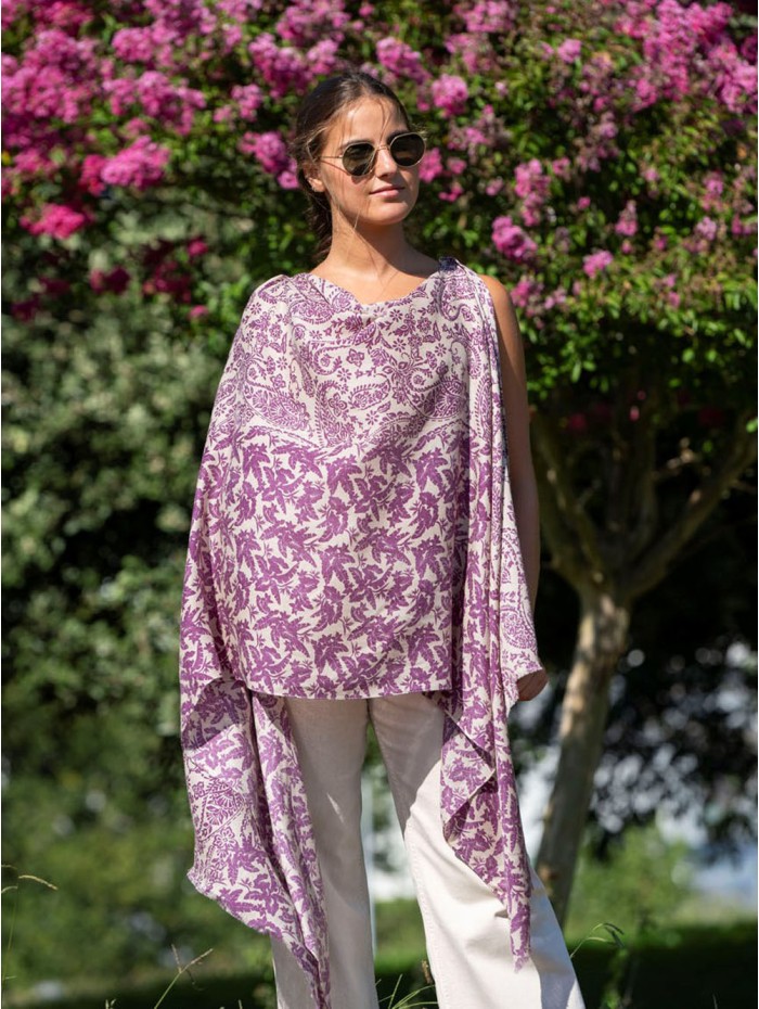 Wool and silk scarf ASW41F