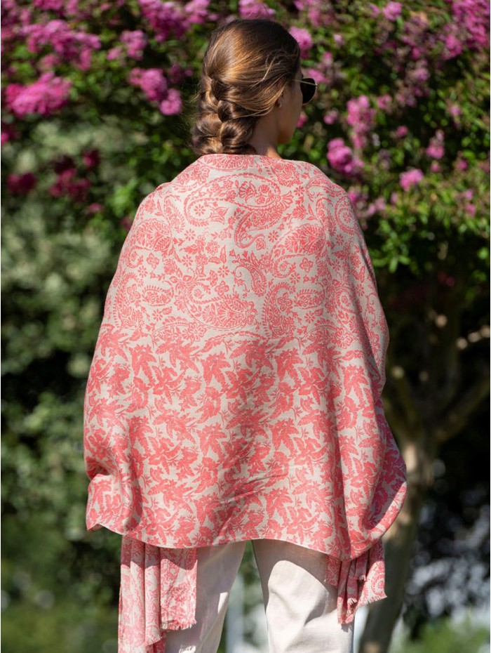 Wool and silk scarf ASW41F