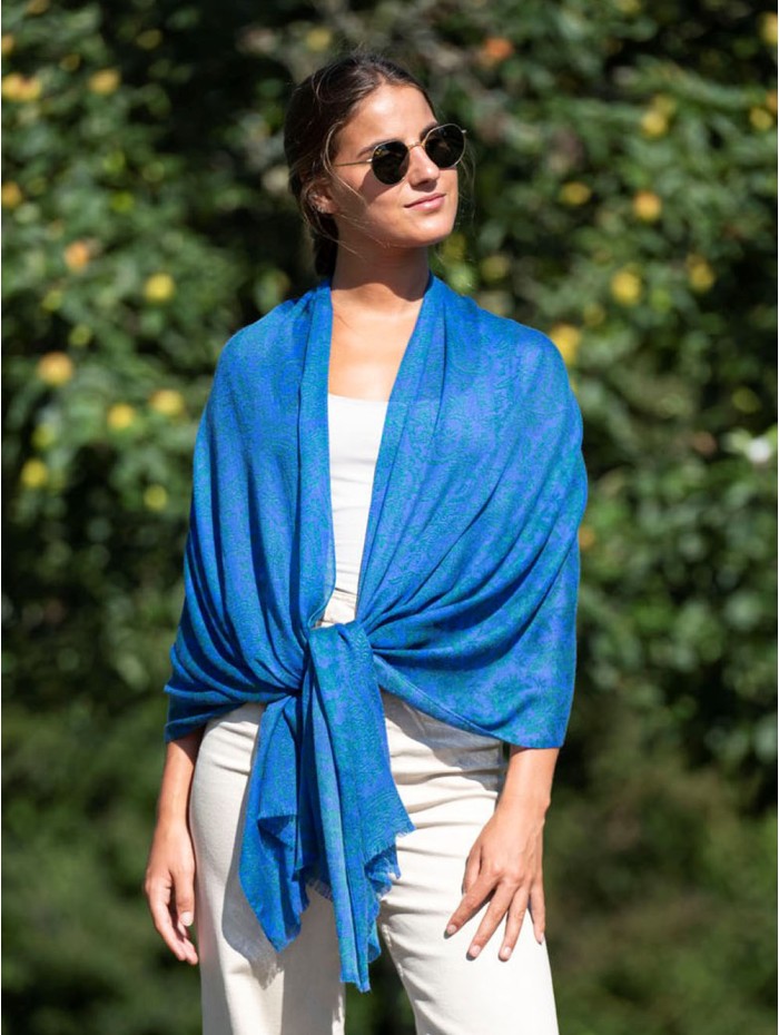 Wool and silk scarf ASW42F
