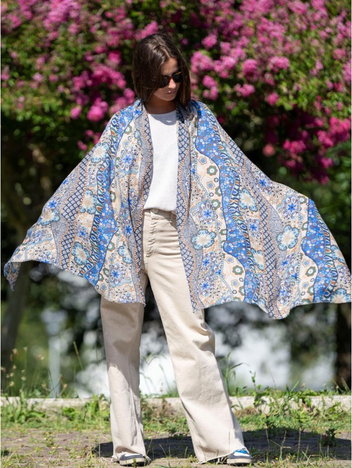 Wool and silk scarf ASW44F