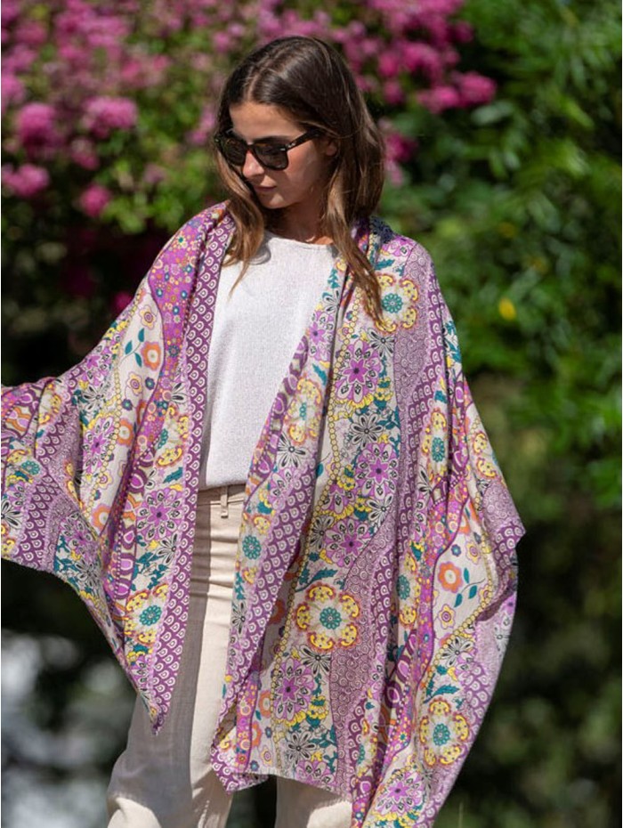 Wool and silk scarf ASW44F