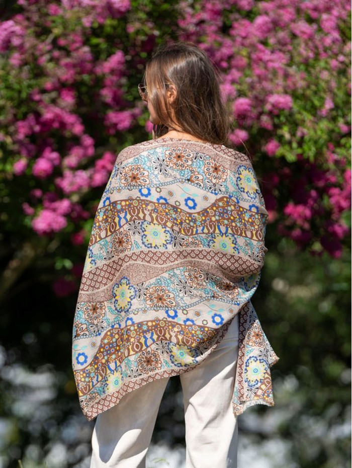 Wool and silk scarf ASW44F