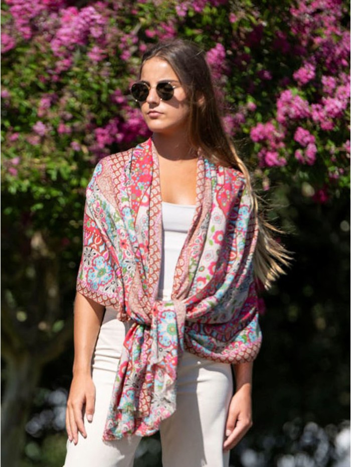 Wool and silk scarf ASW44F