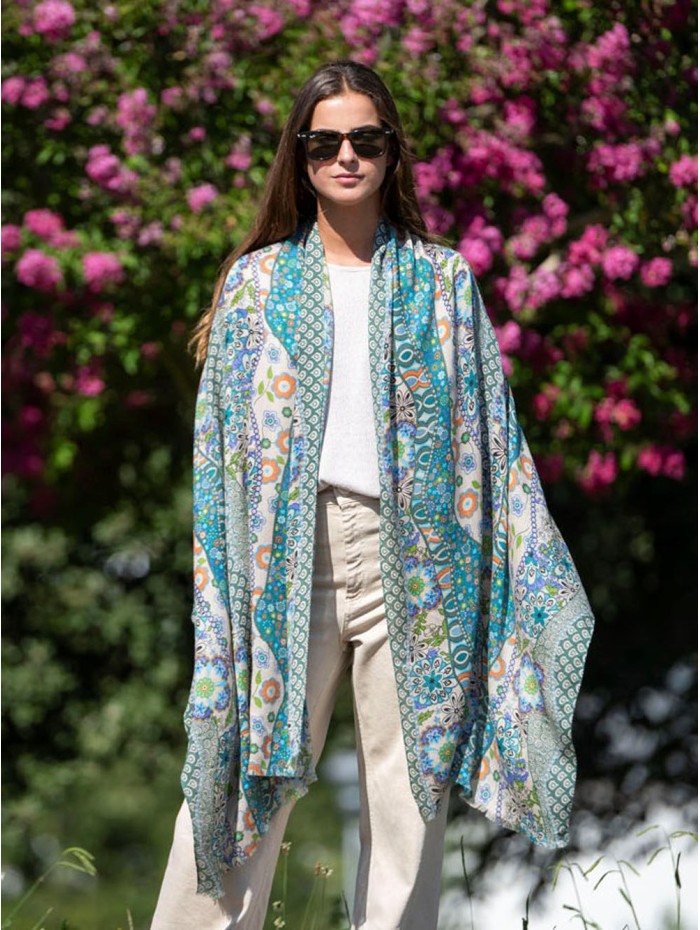 Wool and silk scarf ASW44F