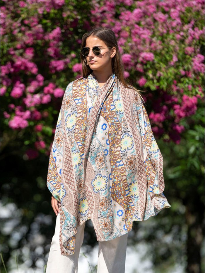 Wool and silk scarf ASW44F