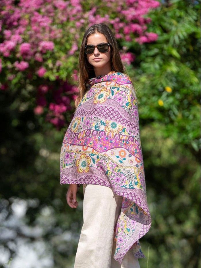 Wool and silk scarf ASW44F
