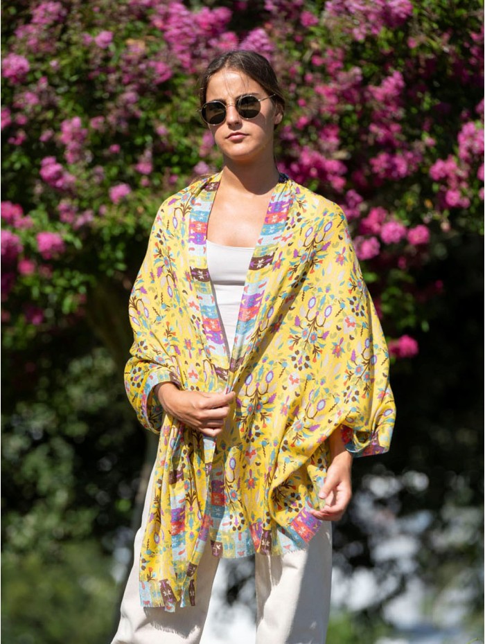 Wool and silk scarf ASW49F